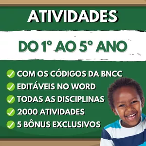 Atividades para o Fundamental do 1º ao 5º ano - BNCC 2023