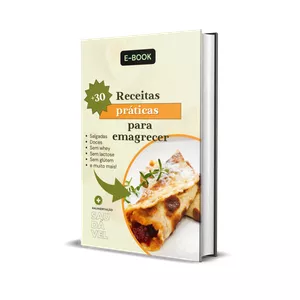 Imagem de capa para o Ebook 30 receitas fitness práticas