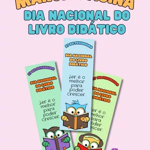 Imagem de capa para o Ebook MARCA PÁGINA DIA NACIONAL DO LIVRO DIDÁTIDCO