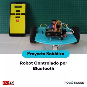 Imagen de portada para Curso online PROYECTO: Mi Primer Robot con ESP32 – Ideal para Principiantes