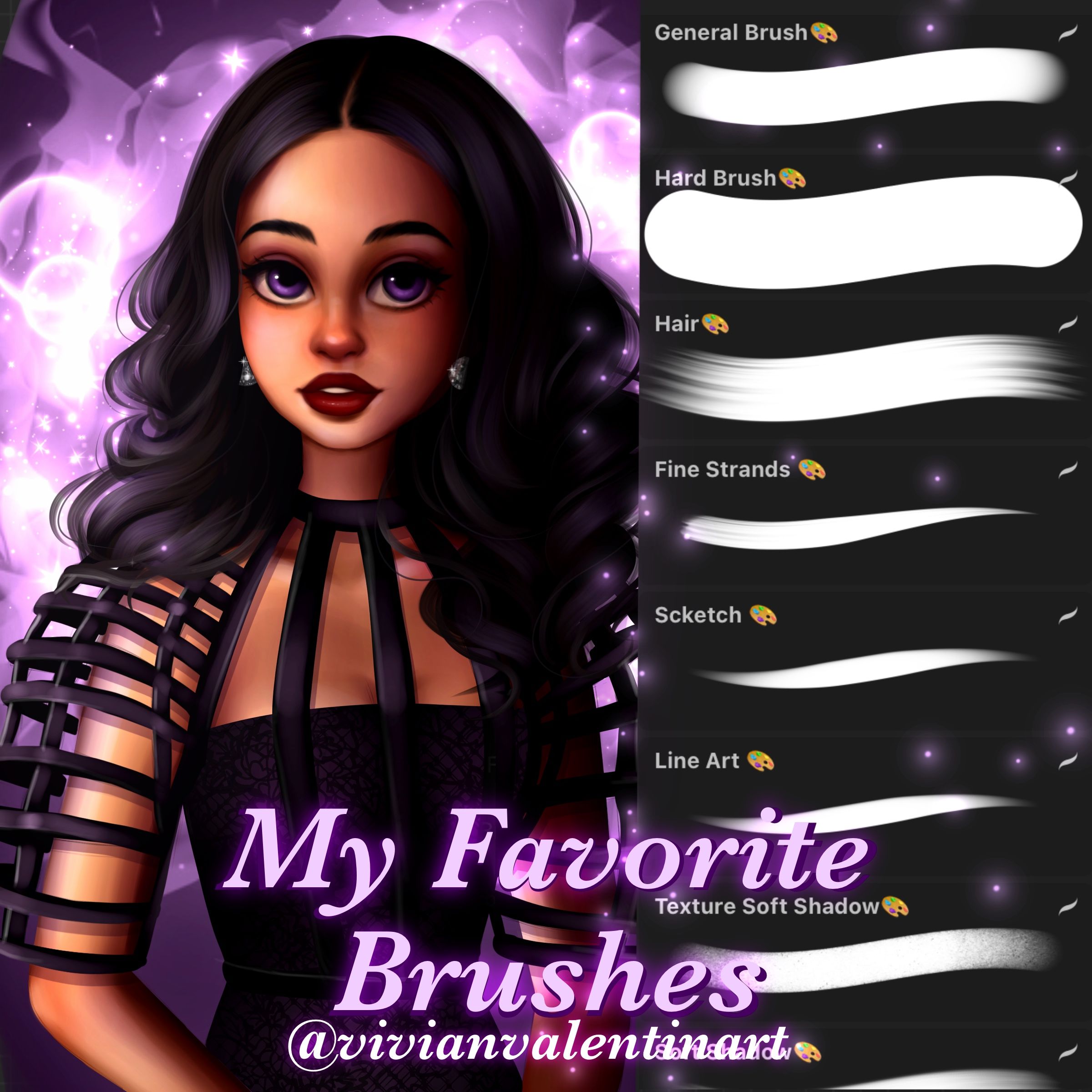 My Favorite Brushes for Procreate