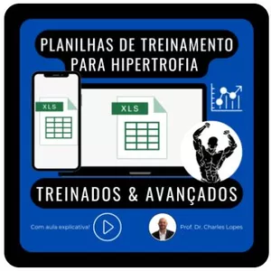 Imagem de capa para o Curso online Planilhas de Treinamento para Hipertrofia - TREINADOS E AVANÇADOS