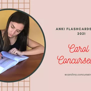 Imagem de capa para o Curso online CARDS DO ANKI - PC DF - 2021 (CAROL CONCURSEIRA)