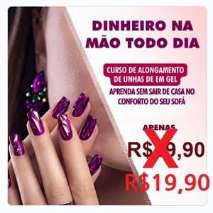 Curso VÍDEO AULA ALONGAMENTO DE UNHAS