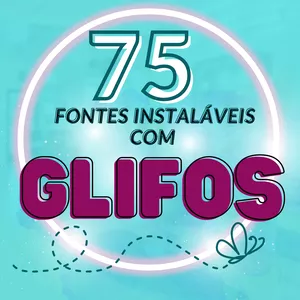 Imagem de capa para o Ebook 7 Packs de fontes (75 fontes com glifos)