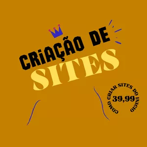 Imagem de capa para o Curso online Como criar um site sem saber nada sobre o assunto