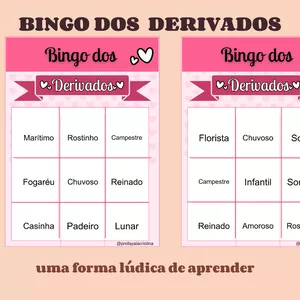 Imagem de capa para o Ebook Bingo dos derivados 