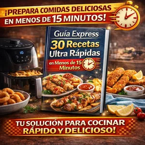 Imagen de portada para Curso online Guía Express 30 Recetas Ultra Rápidas en Menos de 15 Minutos