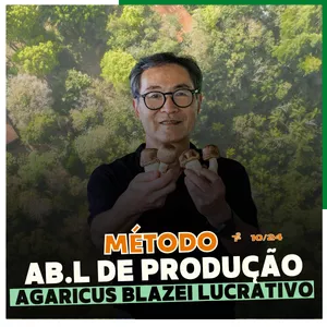 Imagem de capa para o Curso online T². Método Ab.L de Produção - O Agaricus blazei Lucrativo