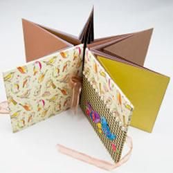 Mini curso álbum estrela - Encadernação Artesanal