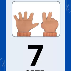 Imagem de capa para o Ebook Painel de parede - Números e mãozinhas.