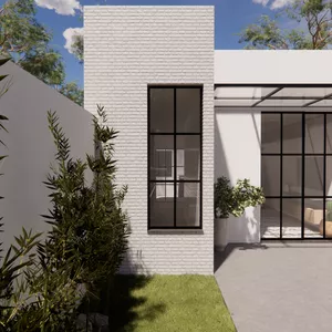 Imagem de capa para o Ebook PROJETO DE CASA MEIO LOTE 5X25 | 3 QUARTOS SENDO 1 SUÍTE | COZINHA COM CHURRASQUEIRA