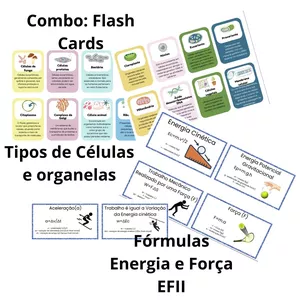 Imagem de capa para o Ebook Kit Flash Cards Fundamental II e Ensino Médio