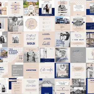 Cover image for Ebook ONE MONTH of Editable Canva Posts - Realtor