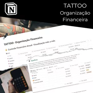 Imagem de capa para o Curso online Tattoo- Organização Financeira