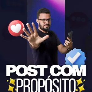 Imagem de capa para o Curso online Posts com Propósito - Ricardo Araújo