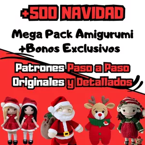 Imagen de portada para Curso online Paquete Navideño Amigurumi