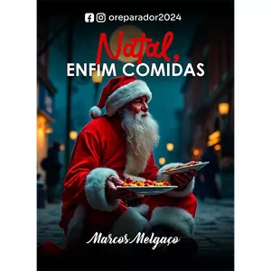 Imagem de capa para o Ebook Natal, Enfim Comidas