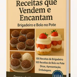 Imagem do curso  Brigadeiro e Bolo no Pote 200 receitas para fazer e vender