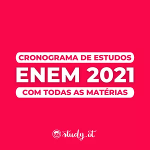 Imagem de capa para o Ebook Cronograma de Estudos ENEM 2021 + Bônus