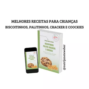Imagem de capa para o Ebook MELHORES RECEITAS PARA CRIANÇAS - BISCOITINHOS, PALITINHOS, CRACKERS E COOKIES