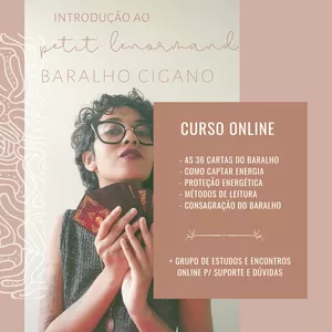 Imagem do curso introdução petit lenormand - baralho cigano