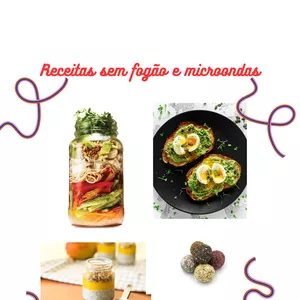 Imagem de capa para o Ebook Receitas Praticas sem Fogão e Micro-ondas