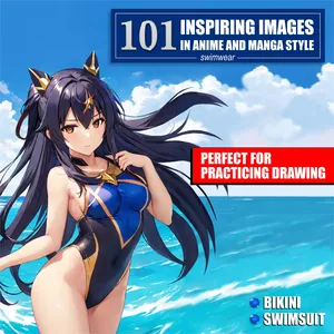 Cover image for Ebook 101 Inspiring Images In Anime And Manga Style - Swimwear
