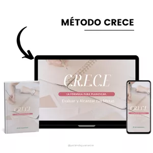 Imagen de portada para Curso online MÉTODO C.R.E.C.E  La Fórmula para Planificar, Evaluar y Alcanzar tus Metas
