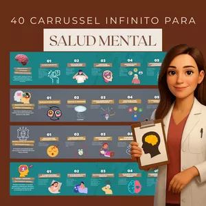 Imagen de portada para Curso online 40 Carrusel infinito editable - Salud Mental  