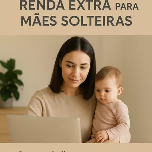 Imagem de capa para o Ebook O Guia Definitivo de Renda Extra para Mães Solteiras