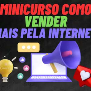 Imagem de capa para o Ebook Minicurso como vender mais pela Internet