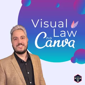 Imagem de capa para o Curso online Visual Law no Canva: Simples e Poderoso