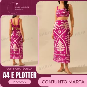 Imagem de capa para o Curso online CONJUNTO MARTA - Molde em PDF