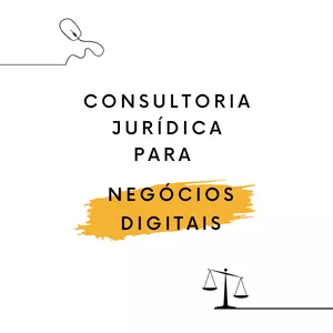 Imagem de capa para o Serviço online Consultoria Jurídica para Negócios Digitais - Pacote VIP