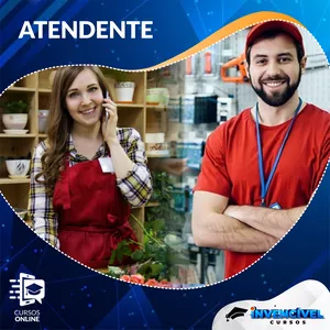 ATENDENTE + 3 Cursos de Brinde