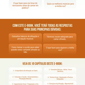 Imagem de capa para o Ebook CANTANDO AFINADO