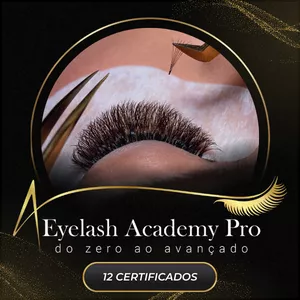 Imagem de capa para o Curso online Curso de Extensão de Cílios Completo - Eyelash Academy Pro