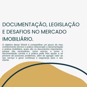 Imagem de capa para o Ebook Documentação, Legislação e Desafios no Mercado Imobiliário