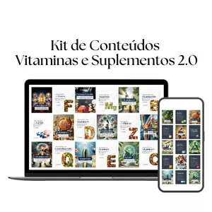 Imagem de Kit de Conteúdos - Vitaminas e Suplementos 2.0  criado por ELAINE CRISTINA KERSCHER na hotmart