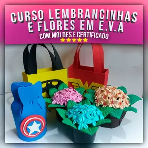 Imagem do curso Curso Lembrancinhas e Flores em E.V.A