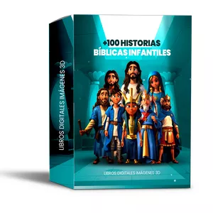 Imagen de portada para Ebook Pack +100 Historias Bíblicas 3D Para Niños