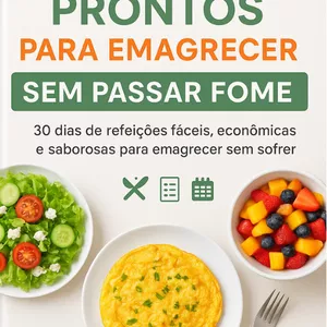 Imagem de capa para o Ebook Cardápios Prontos para Emagrecer Sem Passar Fome
