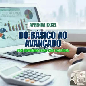 Imagem de capa para o Ebook CURSO BÁSICO E AVANÇDO DE EXCEL