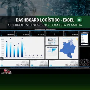 Imagem de capa para o Ebook Dashboard de Controle de Transportes