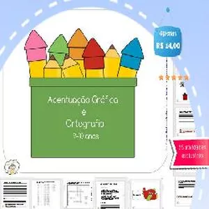 Imagem de capa para o Ebook Apostila Português Acentuação e Ortografia 9 e 10 anos