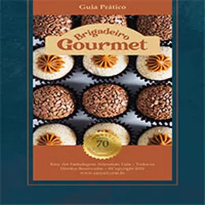 Imagem de capa para o Ebook Coletânea com 70 Receitas de Brigadeiros Gourmet