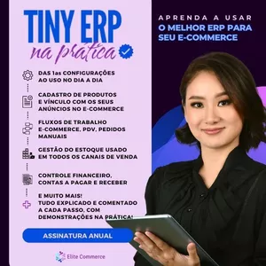 Imagem de capa para o Curso online Curso Online Tiny ERP na Prática