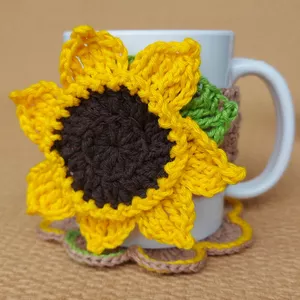 Imagem de capa para o Curso online Capa de caneca Girassol e Porta Caneca