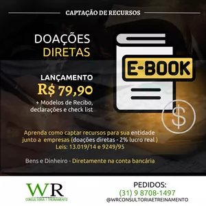 Imagem de capa para o Ebook DOAÇÕES DIRETAS PARA ENTIDADE